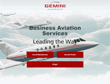 Tablet Screenshot of geminiairgroup.com
